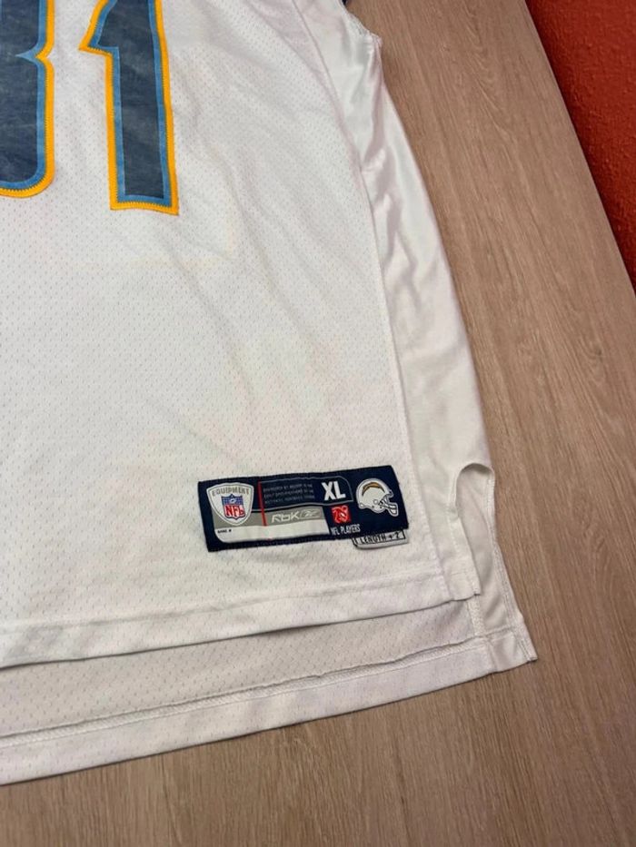 Maillot NFL Reebok San Diego Chargers Antonio Cromartie #31 Blanc Taille XL - photo numéro 5