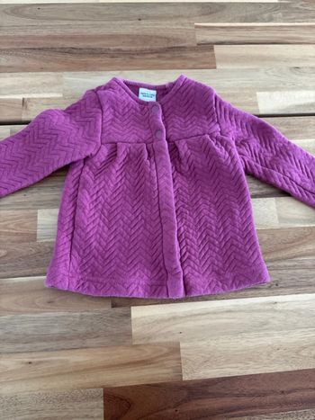 Gilet prune matelassé
