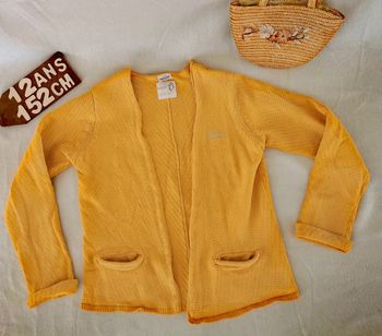 Veste 👸 gilet, tape à l'œil, jaune, 12ans