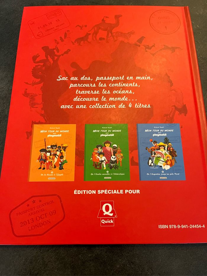 Livre Mon tour du monde avec playmobil - photo numéro 2