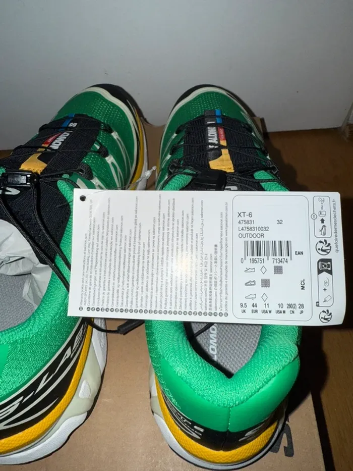 Salomon XT-6 Bright Green Black Sulphur Verte Noir - photo numéro 16