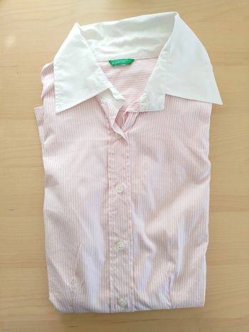 Benetton chemise rose 40