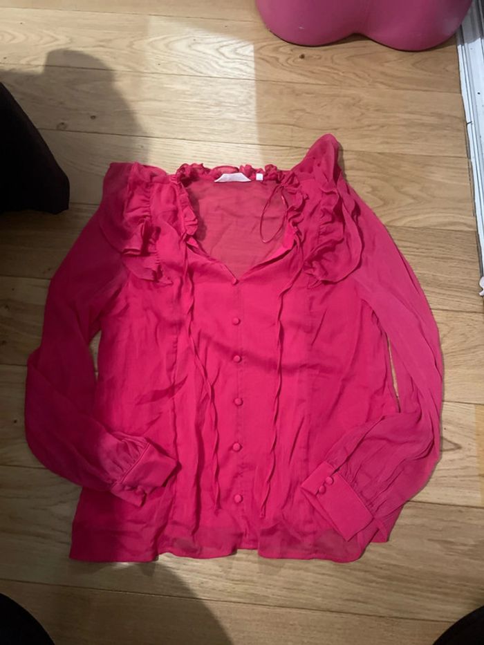 Blouse chemise rose Naf Naf - photo numéro 3