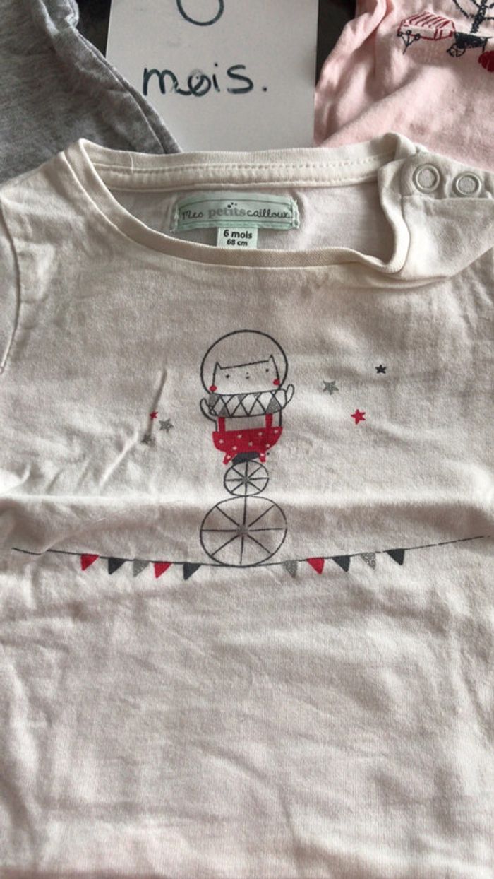 Lot 3 teeshirt manche longues - photo numéro 2