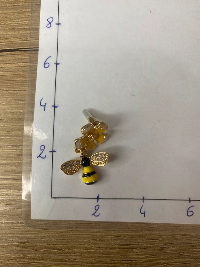 Boucles d oreilles acier abeilles rétro - photo numéro 5