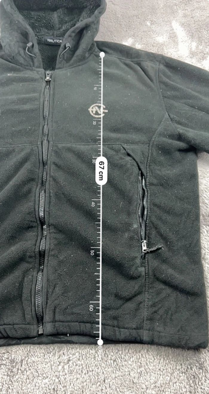 Veste polaire Nautica avec logo brodé noire taille M – Homme casual - photo numéro 3