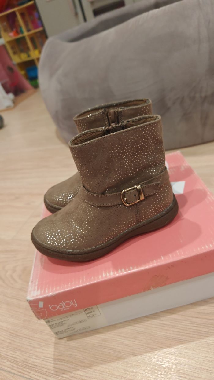 Botte marron brillante neuve P24 - photo numéro 3