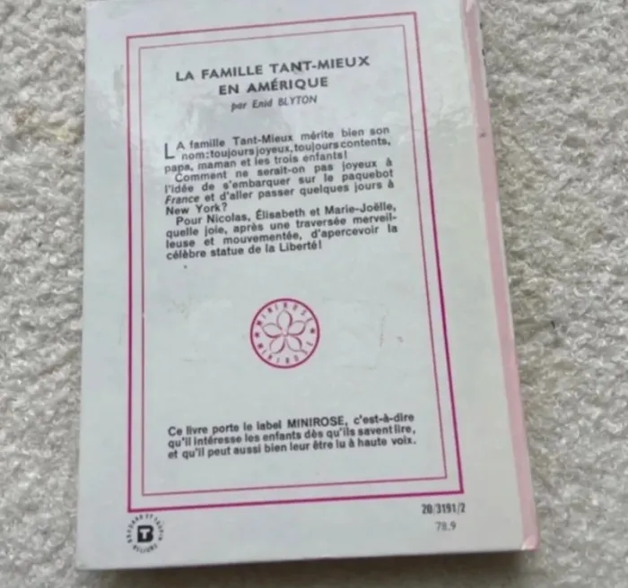 Bibliothèque rose la famille tant mieux en Amérique - photo numéro 2
