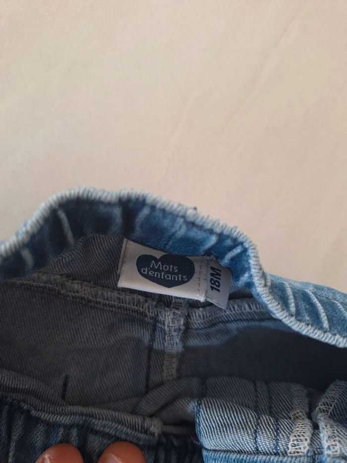 👖 Jean bébé mixte - Mots d’enfants - 18 mois - photo numéro 2