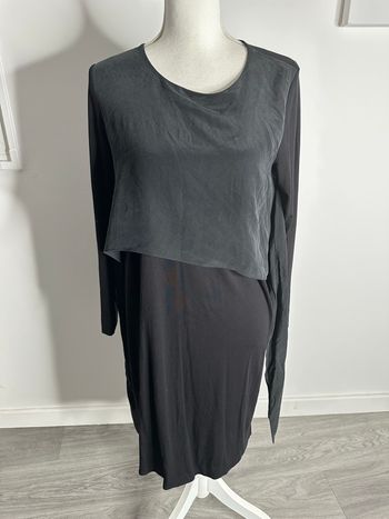 Robe noire et grise en soie Cos T36 S