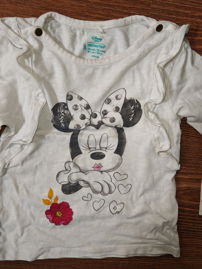 Lot 6 t-shirt manche longue kiabi eco concept 18 mois - photo numéro 4