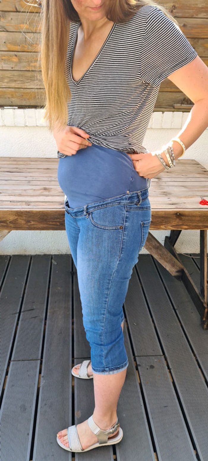 Pantacourt grossesse Kiabi taille 42 - photo numéro 2
