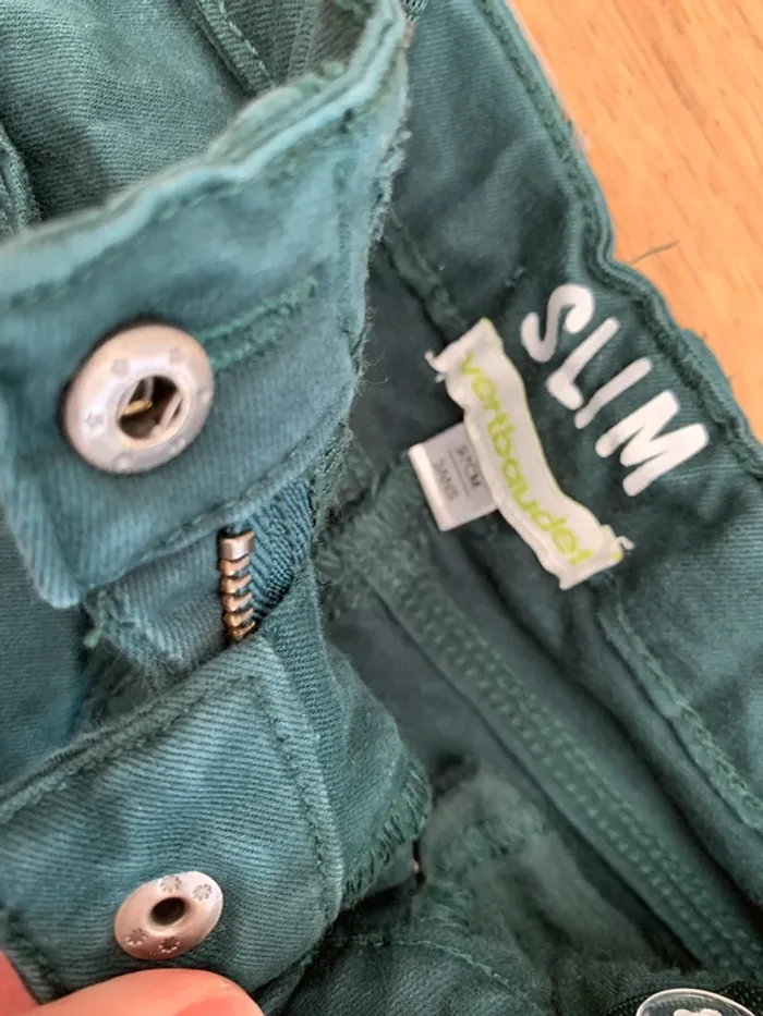 Pantalon vert sapin 3 ans verbaudet - photo numéro 2