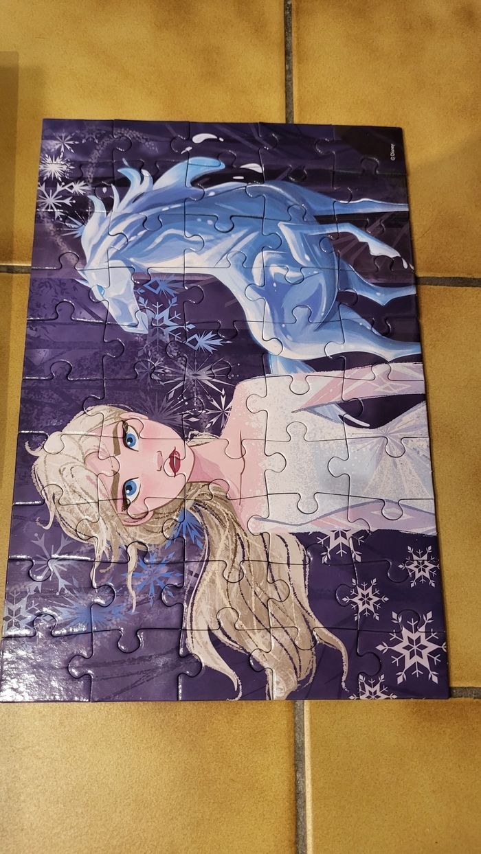 Lot puzzle reine des neiges - photo numéro 4