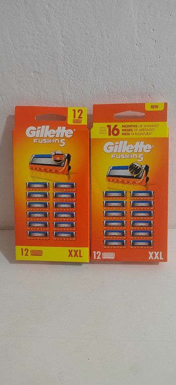 Gillette fusion 5 recharges XXL 12 lames x2