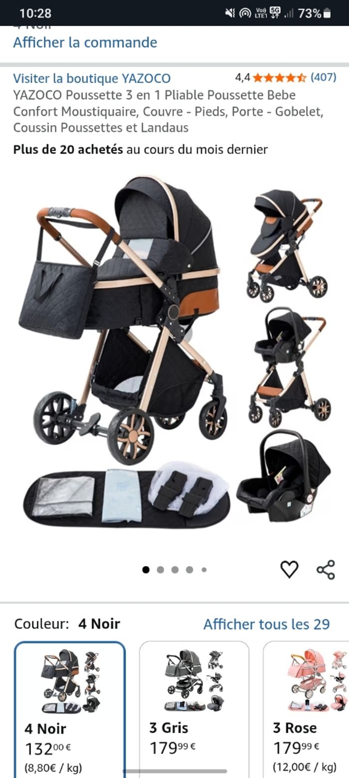 Poussette yazoco 3 en 1 - photo numéro 2