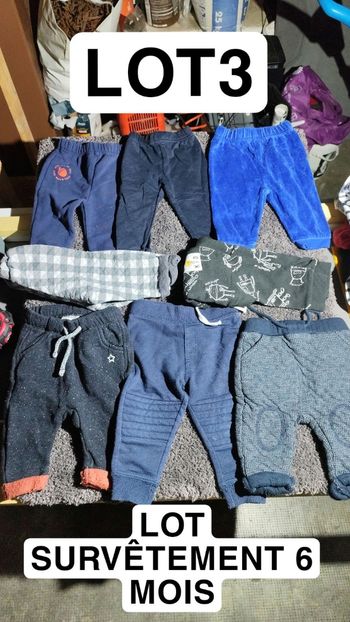 Lot survêtement 6 mois