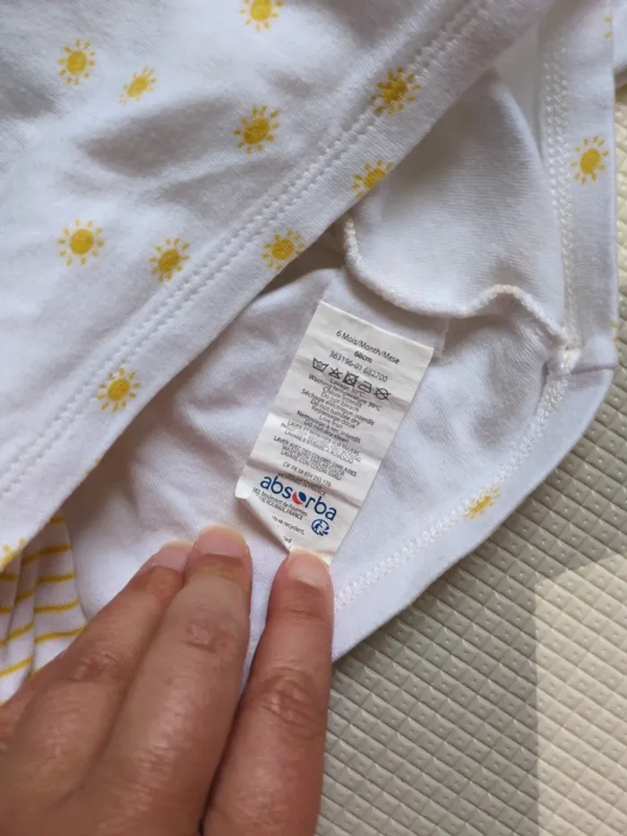 Ensemble 1 pièce Absorba 6 mois - photo numéro 5