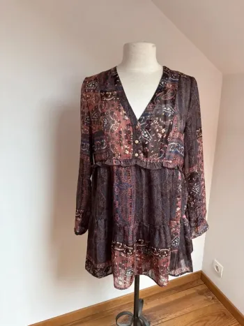 Superbe Tunique fluide ou robe courte Zara neuve 🌸 S 36