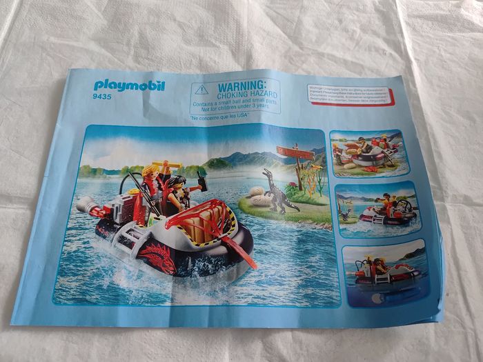 Aéroglisseur, moteur submersible et dinosaure. Playmobil n°9435 - photo numéro 2