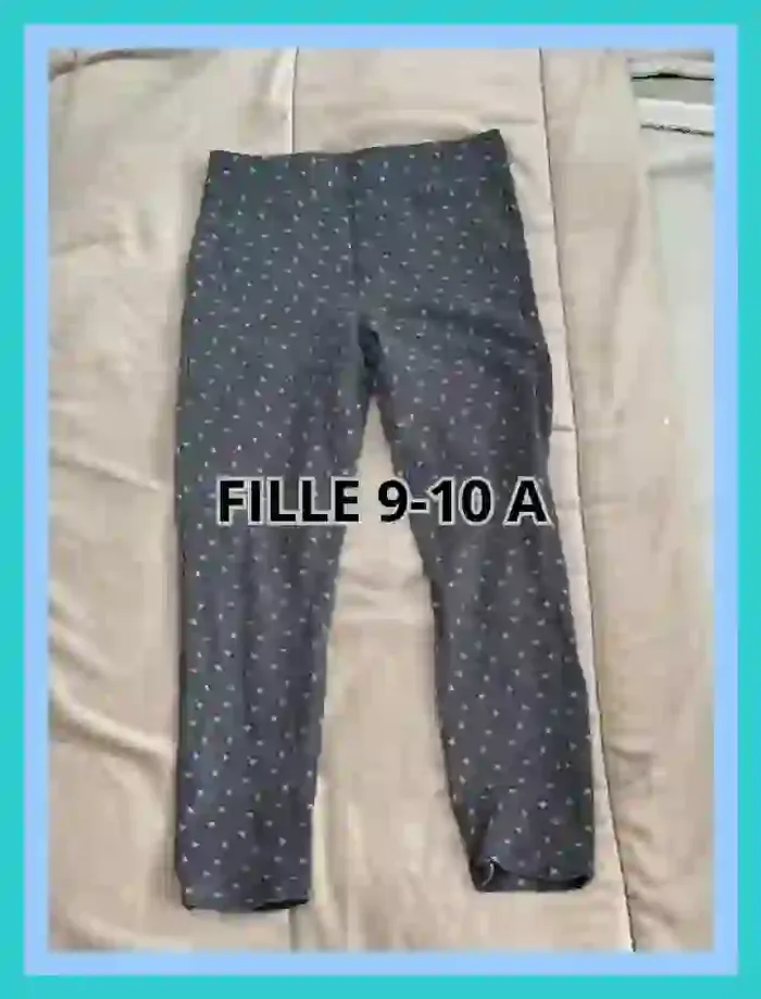 gegging gris motifs étoiles TEX fille 9 à 10 ans  7520429659