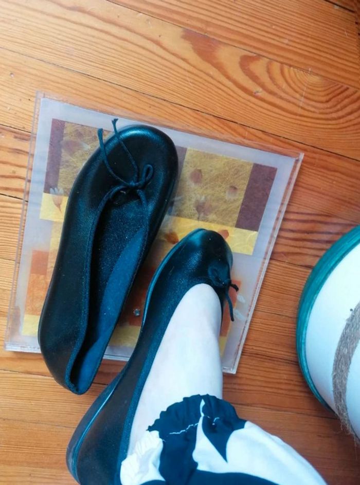 Ballerine noir chaussures été plates i. Code Y2k - photo numéro 2