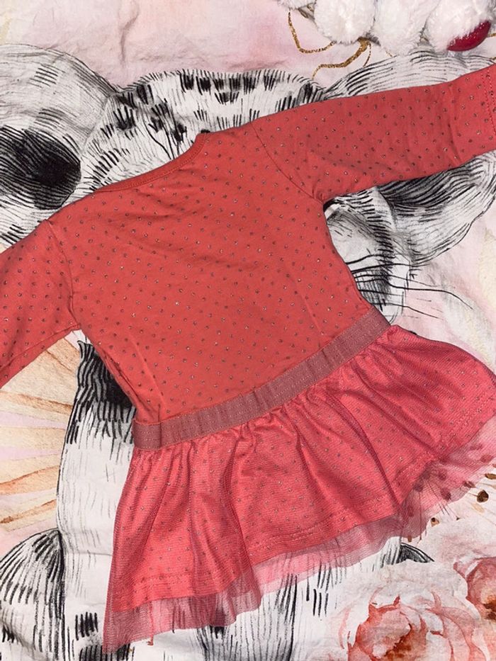 Robe légère à manches longues, taille 80, sans marque. - photo numéro 6