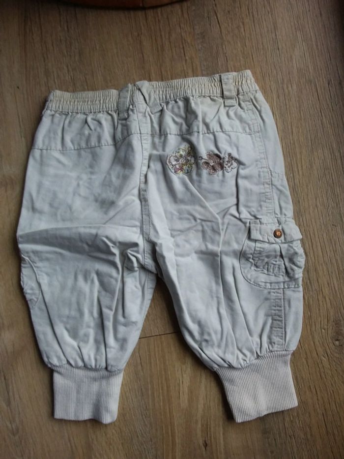 Pantalon beige resséré en bas 12 mois - photo numéro 2