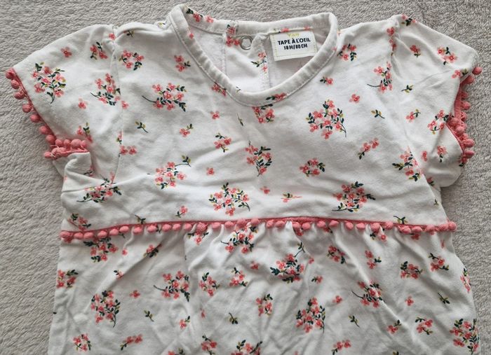 Combicourte écru à fleurs - 18M - TAO (BE) - photo numéro 3