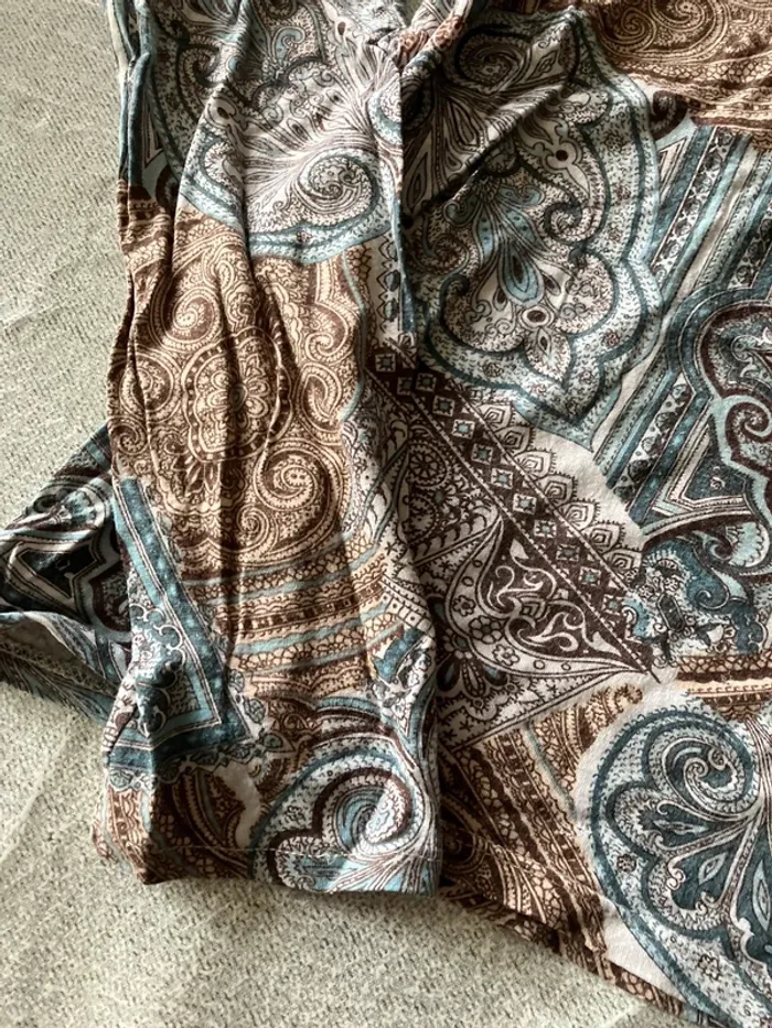 Tee-shirt manches longues Yessica – Taille M, motif coloré et géométrique - photo numéro 2