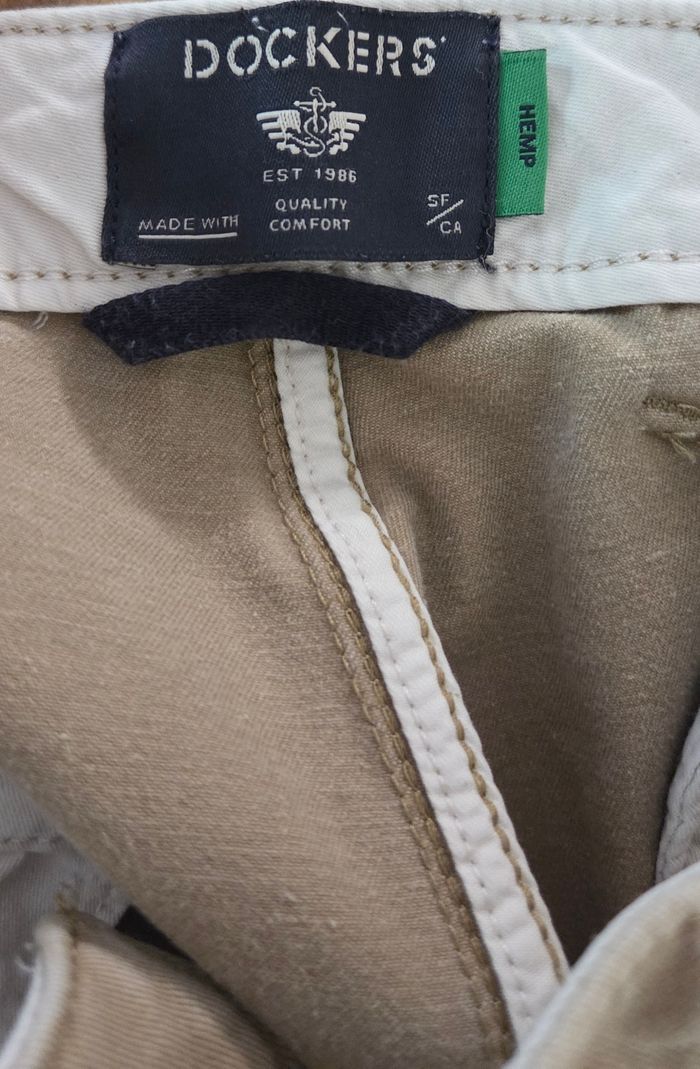 Pantalon chino Dockers beige – coton premium – coupe droite élégante – T. 40 (M/L) – excellent état - photo numéro 7