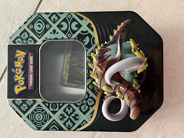 Pokebox Pokémon tin destiné de paldea Scarlet et violet boîte metal