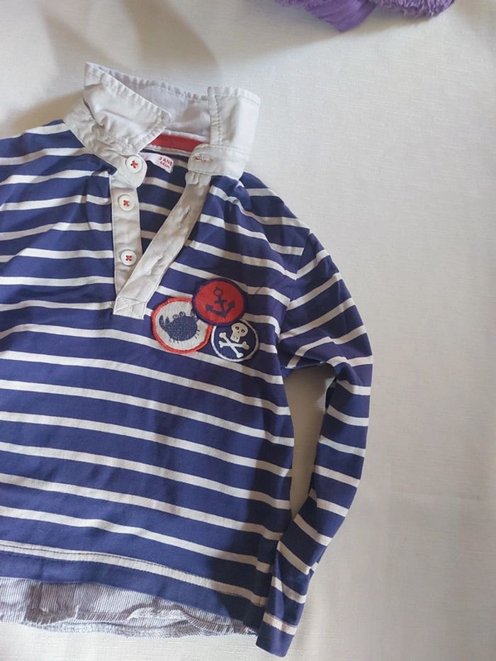 Polo manches longues DPAM - photo numéro 2