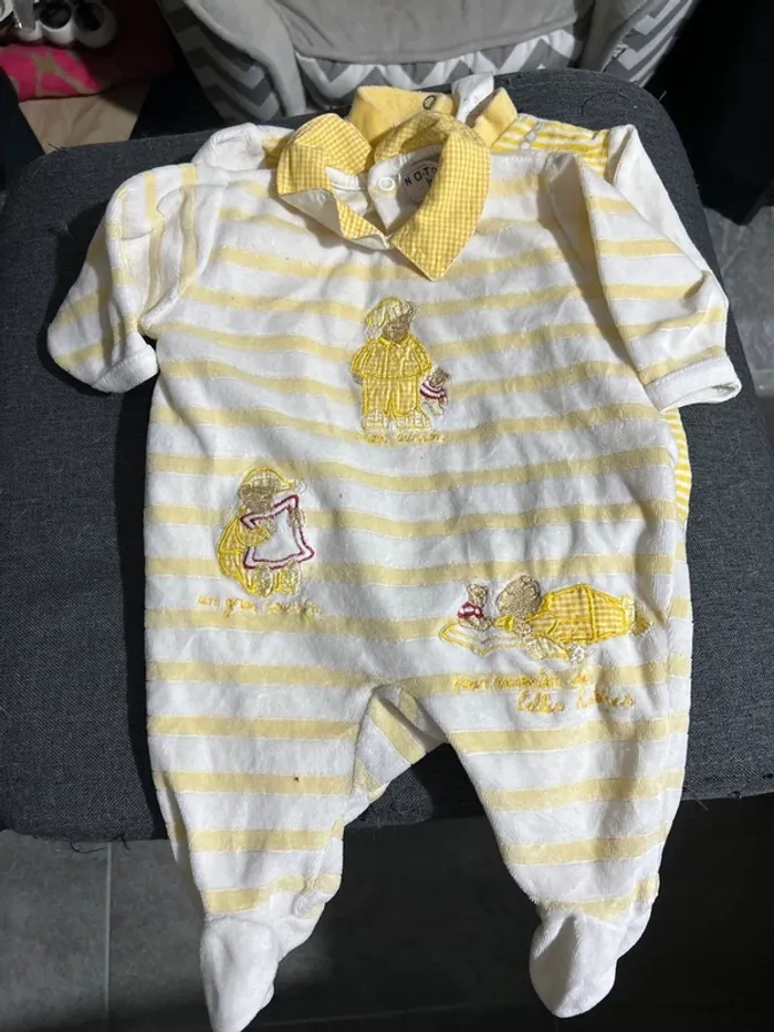 Lot 3 pyjama jaune - photo numéro 3