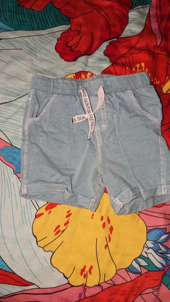 Short bleu turquoise 12 mois Orchestra