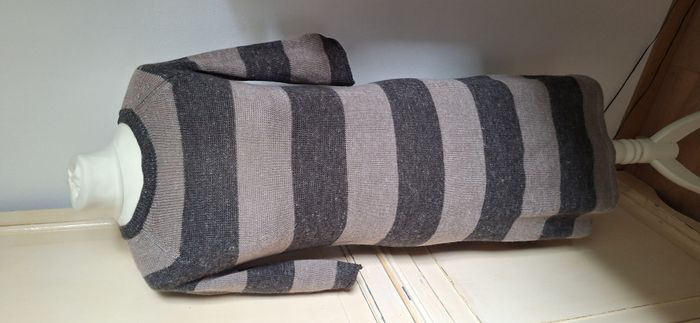 Robe pull à rayures marron taille S Comptoir des Cotonniers