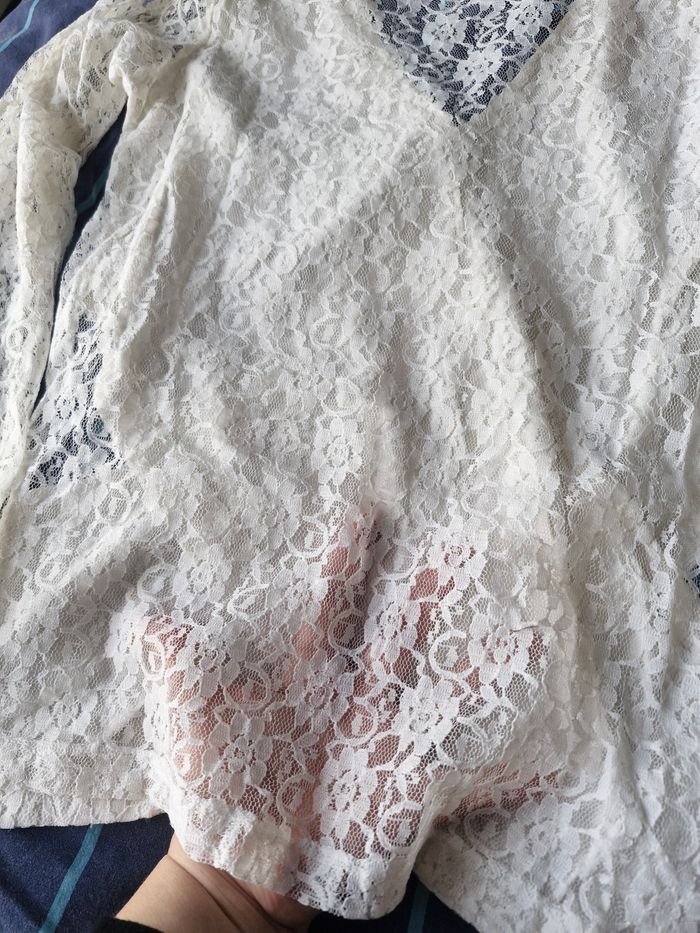 Sublime haut croisé cachecoeur dentelle - photo numéro 7