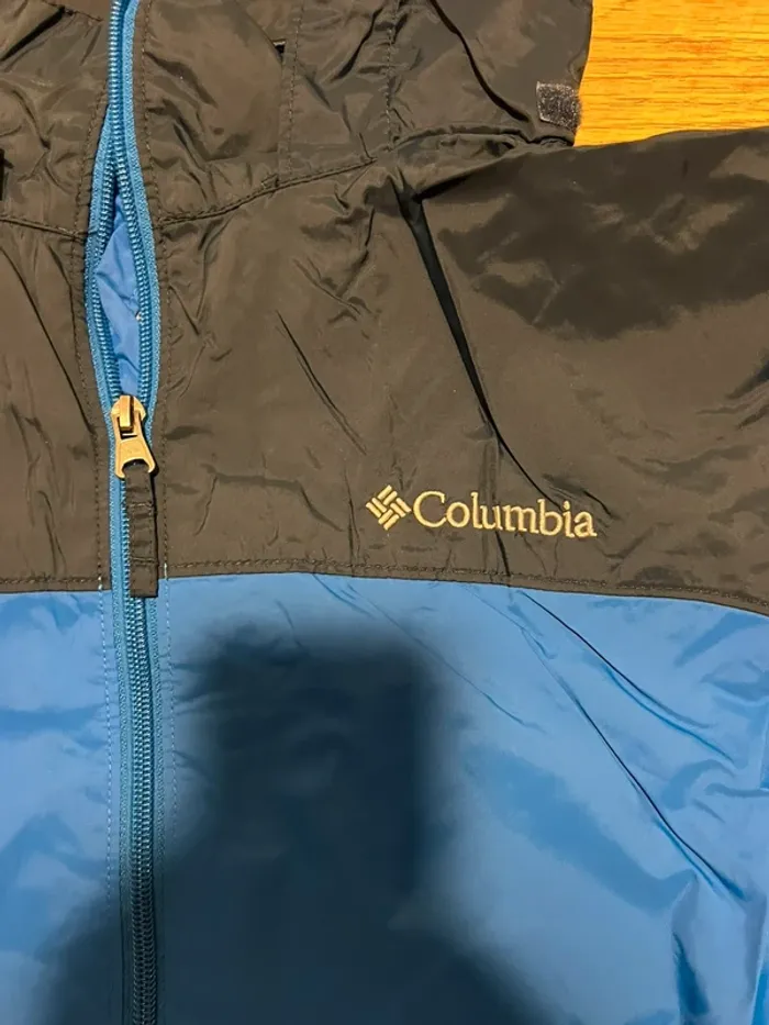 Veste imperméable Columbia noir et bleu vintage taille XL - photo numéro 2