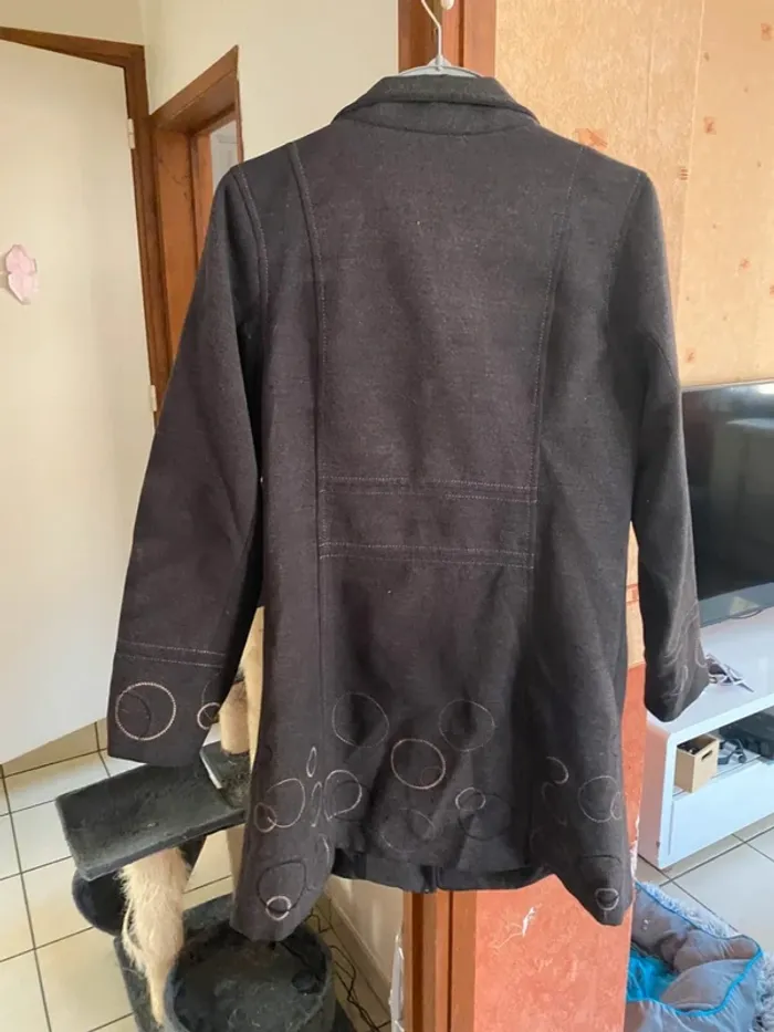 Manteau noir Kiabi – Taille XL – Élégant & original 🖤 - photo numéro 7