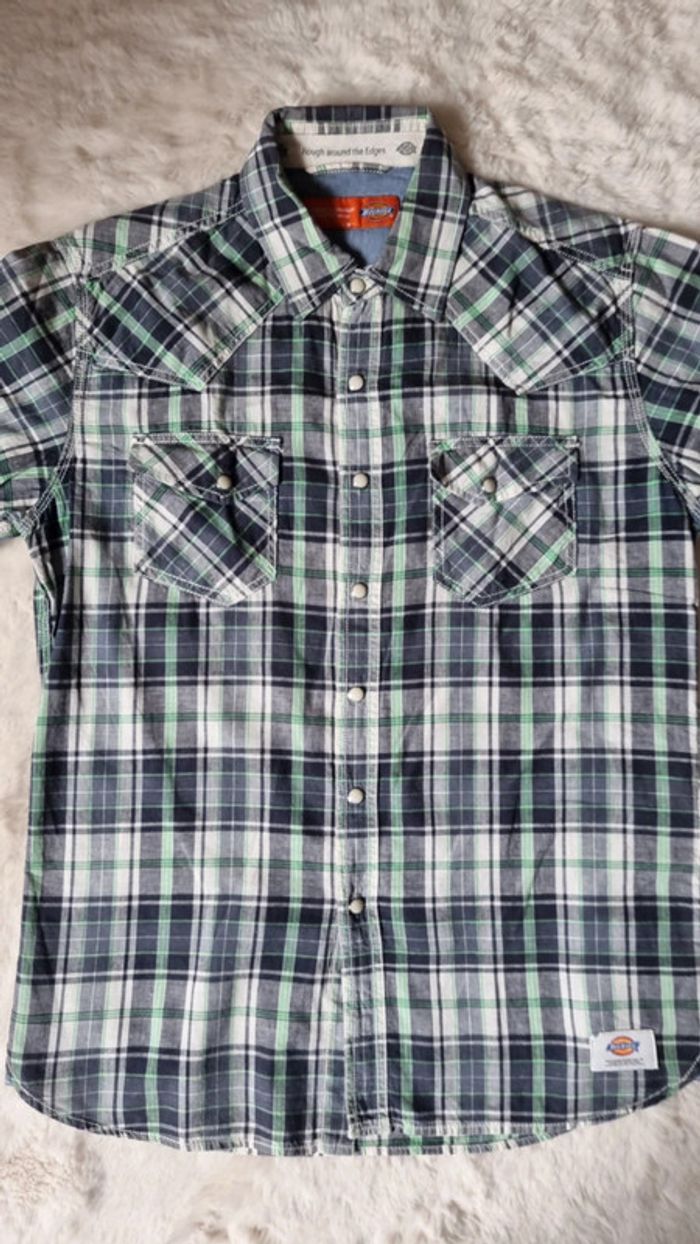 Chemise à carreaux Dickies modèle femme - photo numéro 5