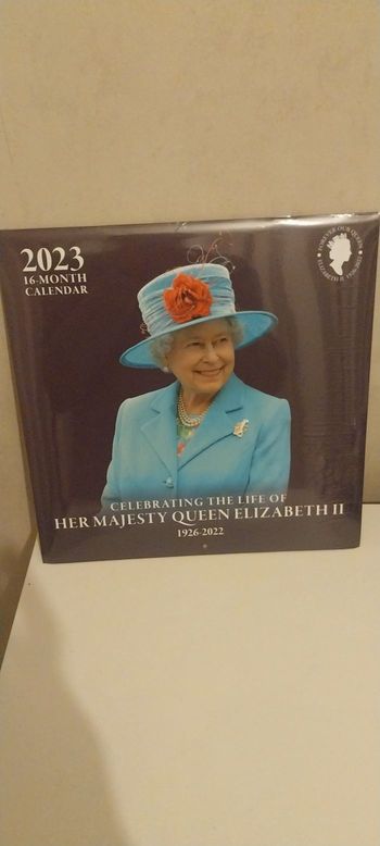 Calendrier de la reine Élisabeth II en anglais