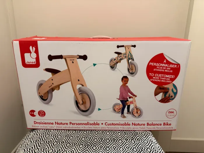 Janod - Draisienne Nature Transformable et évolutive de 3 à 6 ans