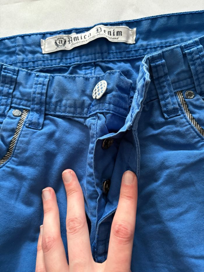 Bermuda bleu électrique - Amica Denim - L/40-W.30 - photo numéro 4