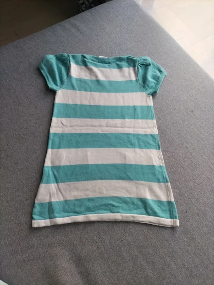 Robe en maille à rayures 9 12 mois - photo numéro 5
