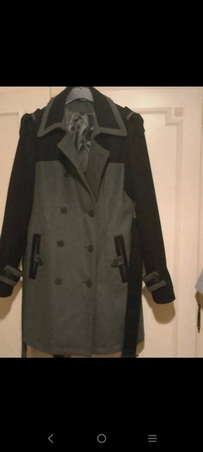 Manteaux k-zell noir et gris neuf jamais porté taille s - photo numéro 2