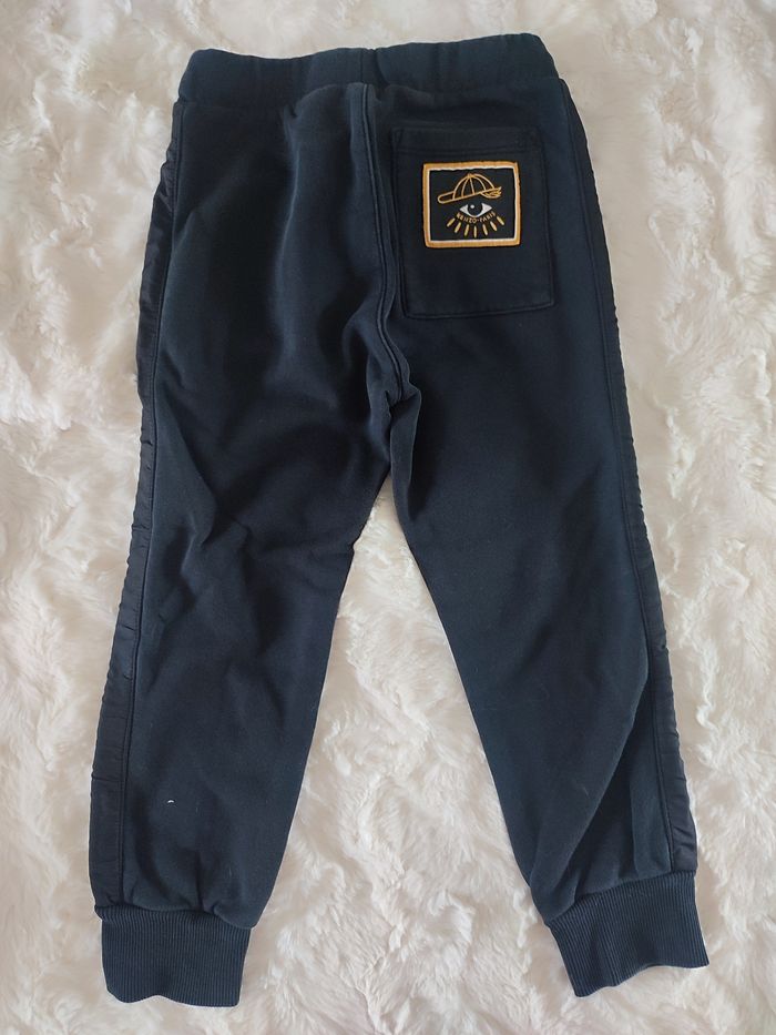 Bas de survêtement noir bi matière œil kenzo taille 5 ans 110 cm - photo numéro 4