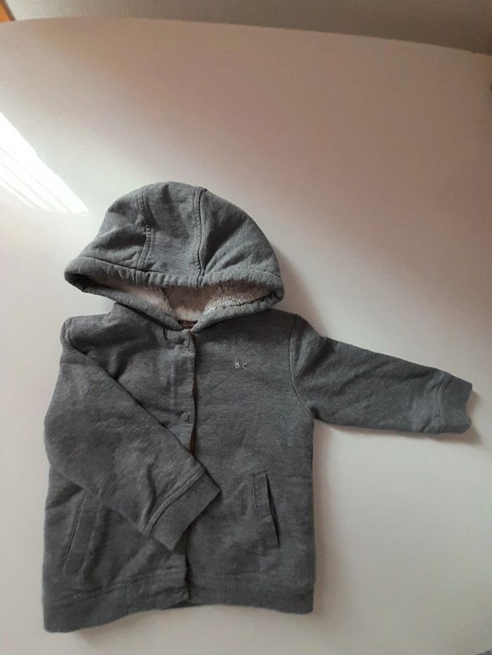 Gilet gris molletonné - photo numéro 2