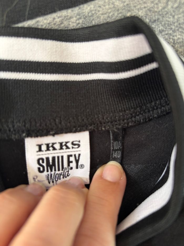 Veste Teddy noir smile alright ikks 10ans - photo numéro 3