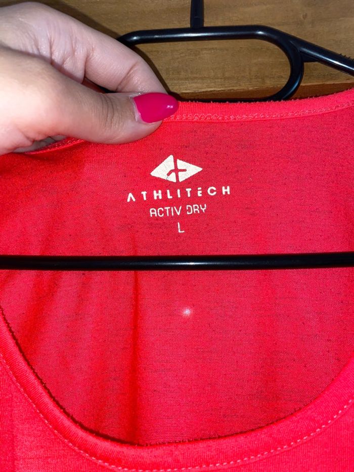 Lot de 2 t-shirt Taille L Athlitech - photo numéro 4