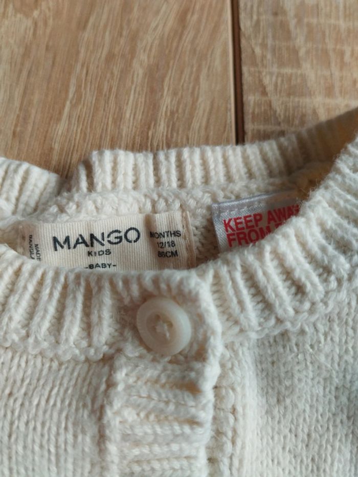 Gilet crème 12mois - photo numéro 2